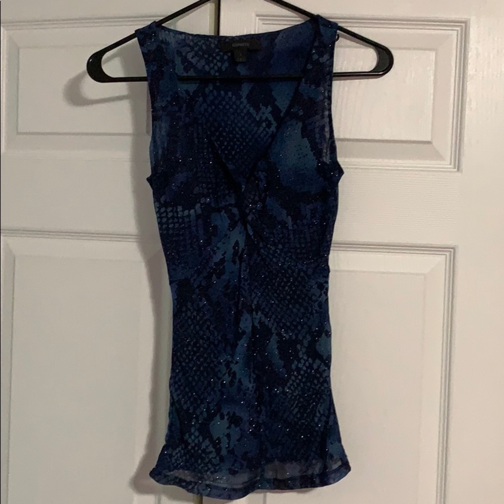Glitter Snake pattern tank